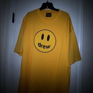 Golden yellow drew house tee